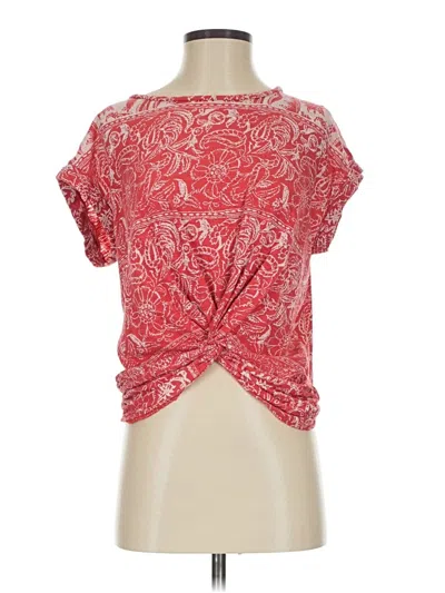 Pre-owned Lucky Brand Short Sleeve T-shirt In Red