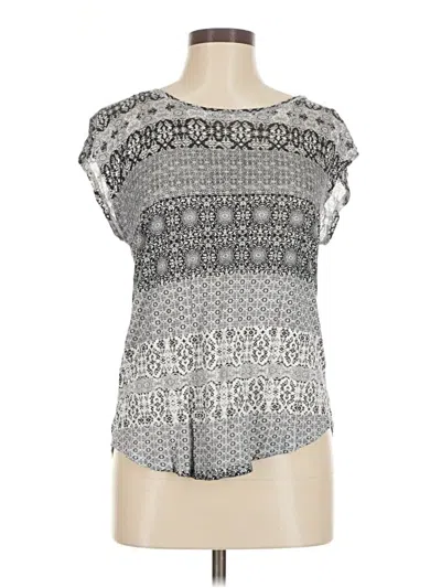 Pre-owned Lucky Brand Short Sleeve T-shirt In Silver