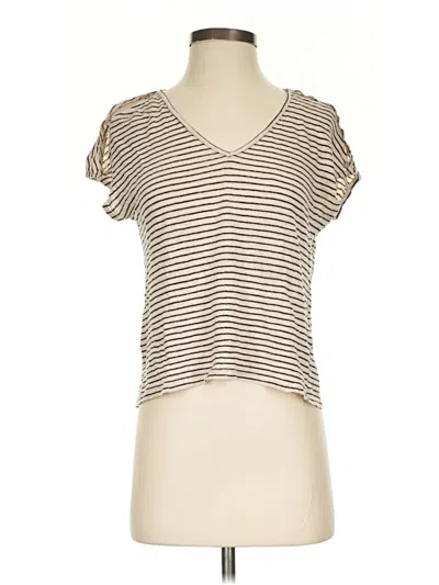 Pre-owned Lucky Brand Short Sleeve T-shirt In Tan