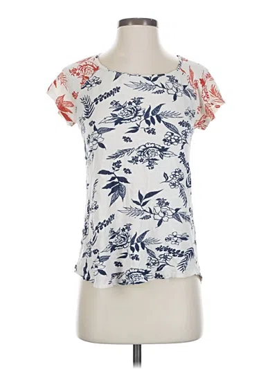 Pre-owned Lucky Brand Short Sleeve T-shirt In White