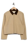Lucky Brand Short Utility Jacket In Brown
