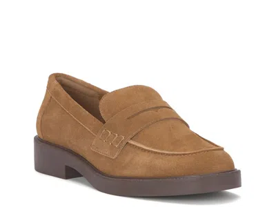 Lucky Brand Shyloe Penny Loafer In Cedar Suede