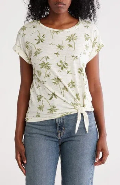 Lucky Brand Side Tie Hem Graphic T-shirt