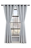 Lucky Brand Sierra Textured Set Of 2 Curtain Panels In Denim