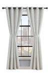 Lucky Brand Sierra Textured Set Of 2 Curtain Panels In Grey