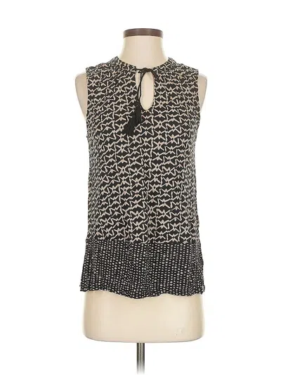 Pre-owned Lucky Brand Sleeveless Blouse In Black
