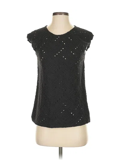Pre-owned Lucky Brand Sleeveless Blouse In Black