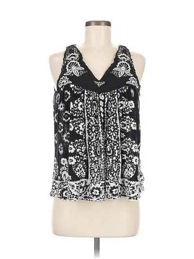 Pre-owned Lucky Brand Sleeveless Blouse In Black