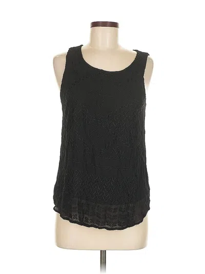 Pre-owned Lucky Brand Sleeveless Blouse In Black