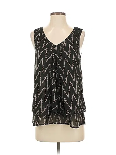 Pre-owned Lucky Brand Sleeveless Blouse In Black