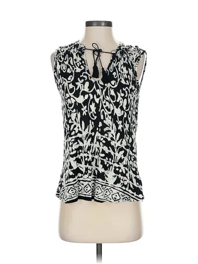 Pre-owned Lucky Brand Sleeveless Blouse In Black