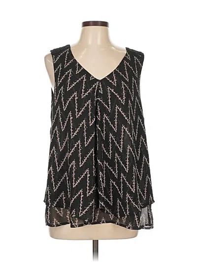 Pre-owned Lucky Brand Sleeveless Blouse In Black