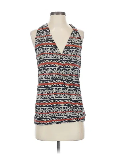 Pre-owned Lucky Brand Sleeveless Blouse In Blue