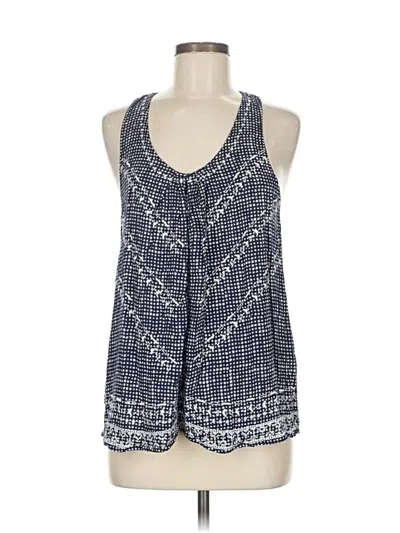 Pre-owned Lucky Brand Sleeveless Blouse In Blue