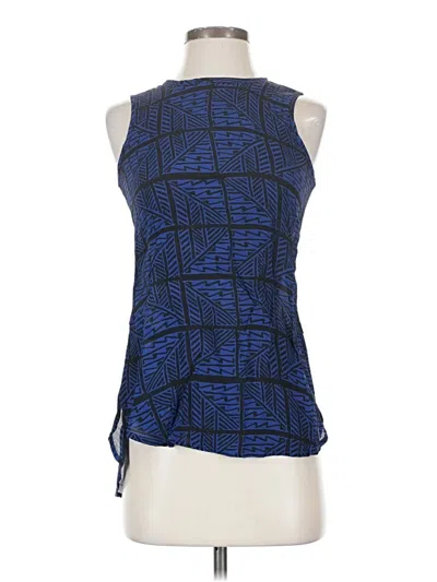 Pre-owned Lucky Brand Sleeveless Blouse In Blue