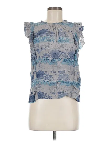 Pre-owned Lucky Brand Sleeveless Blouse In Blue