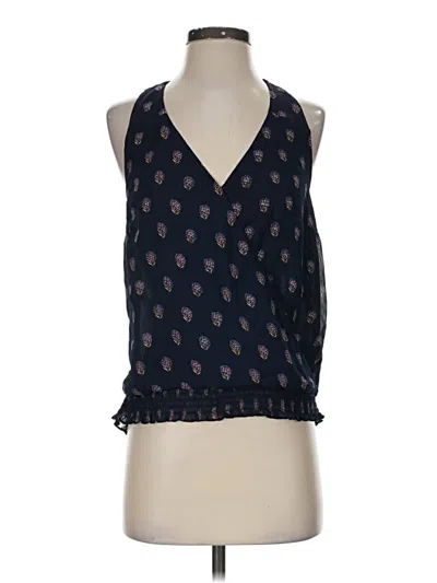 Pre-owned Lucky Brand Sleeveless Blouse In Blue