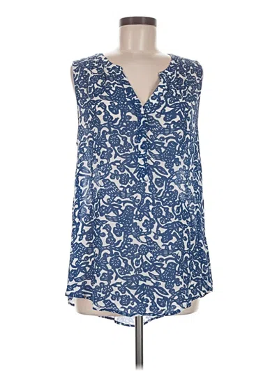 Pre-owned Lucky Brand Sleeveless Blouse In Blue