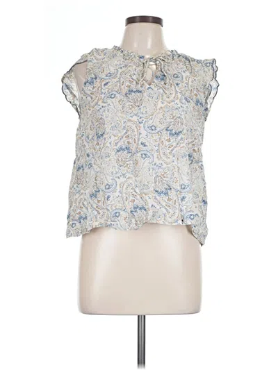 Pre-owned Lucky Brand Sleeveless Blouse In Blue