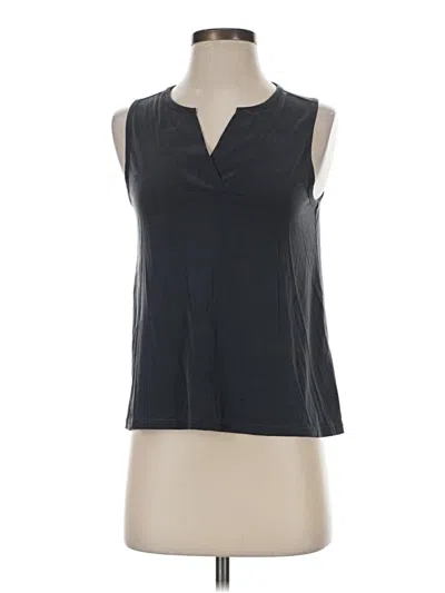 Pre-owned Lucky Brand Sleeveless Blouse In Gray