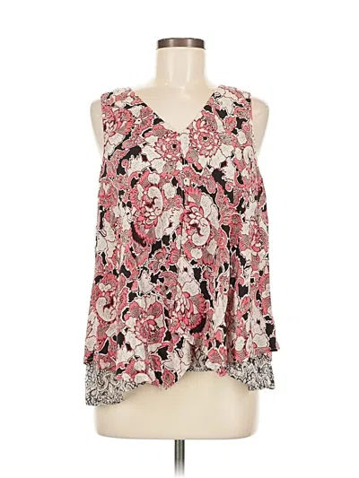 Pre-owned Lucky Brand Sleeveless Blouse In Pink