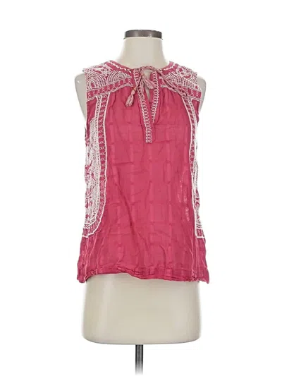 Pre-owned Lucky Brand Sleeveless Blouse In Pink