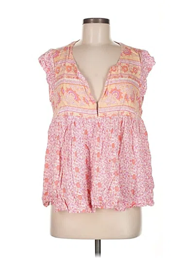 Pre-owned Lucky Brand Sleeveless Blouse In Pink