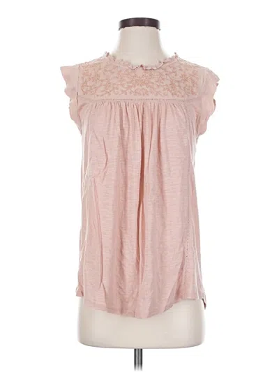 Pre-owned Lucky Brand Sleeveless Blouse In Pink