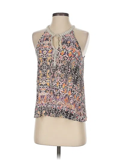 Pre-owned Lucky Brand Sleeveless Blouse In Purple
