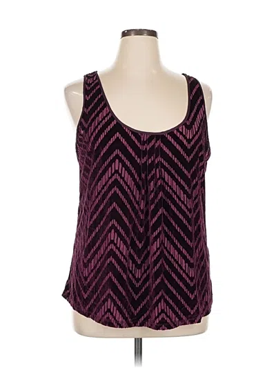 Pre-owned Lucky Brand Sleeveless Blouse In Purple