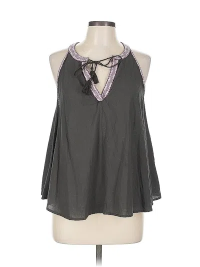 Pre-owned Lucky Brand Sleeveless Blouse In Purple