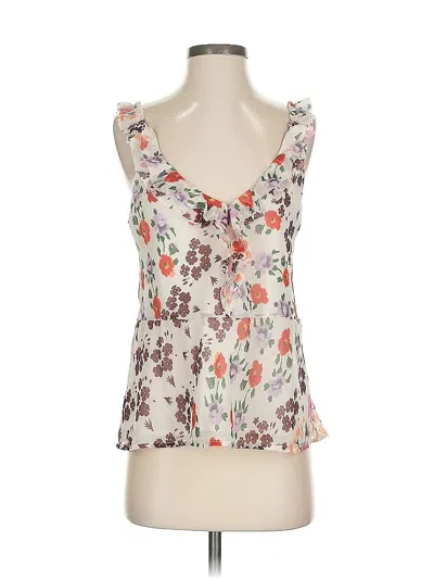 Pre-owned Lucky Brand Sleeveless Blouse In White