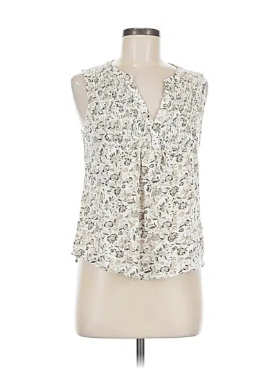 Pre-owned Lucky Brand Sleeveless Blouse In White