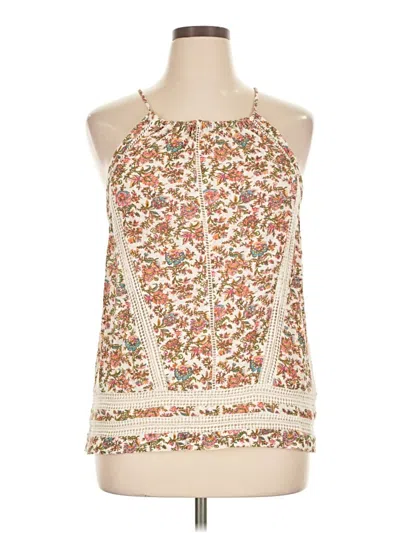 Pre-owned Lucky Brand Sleeveless Blouse In White