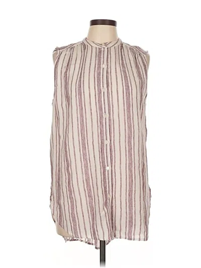 Lucky Brand Sleeveless Button Down Shirt In Neutral