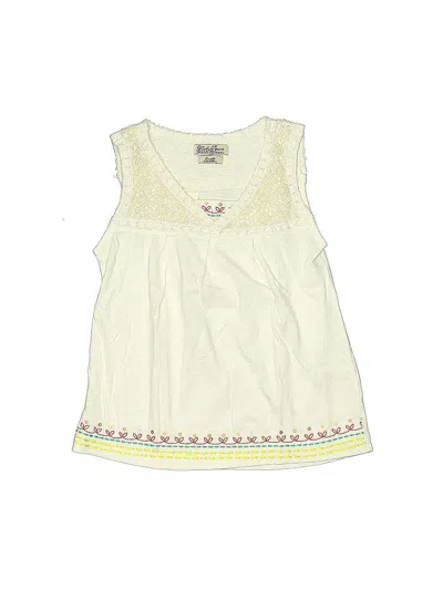 Pre-owned Lucky Brand Kids' Sleeveless T-shirt In White