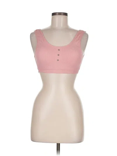 Pre-owned Lucky Brand Sleeveless Top Pink Sweetheart Neckline Tops