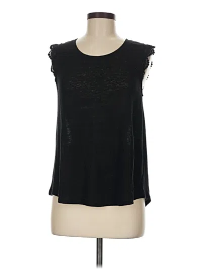 Pre-owned Lucky Brand Sleeveless T-shirt In Black