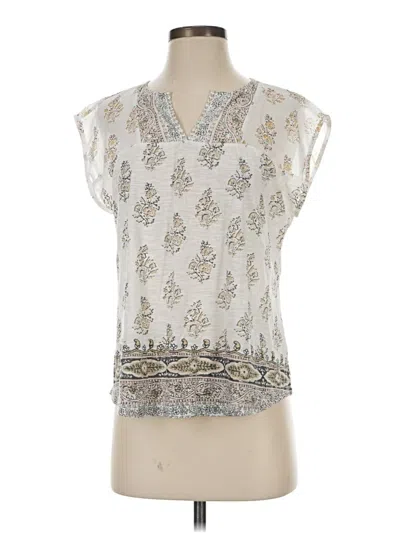Pre-owned Lucky Brand Sleeveless T-shirt In Silver