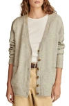 Lucky Brand Slouchy Cardigan In Light Heather Grey