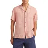 Lucky Brand Slub Linen Camp Shirt