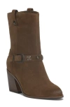 Lucky Brand Sogn Moto Bootie In Desert Palm Suede