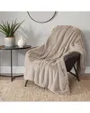 Lucky Brand Solid Fuzzy Throw Blanket