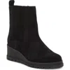 Lucky Brand Sondruh Platform Wedge Bootie In Black