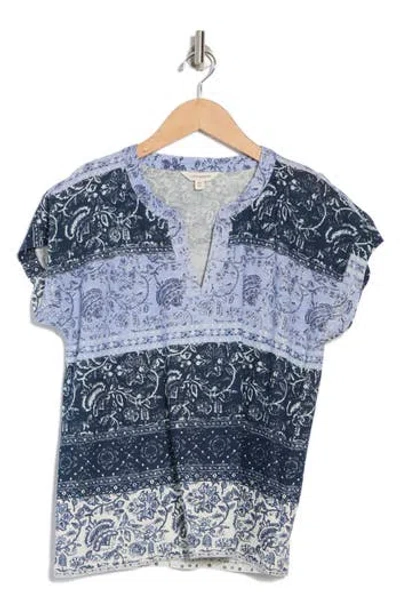 Lucky Brand Split Neck Top