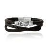 Lucky Brand Knot 3-row Super-fiber Leather Bracelet In Brown