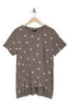 Lucky Brand Star T-shirt In Gray Multi