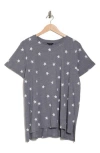 Lucky Brand Star T-shirt In Navy Multi