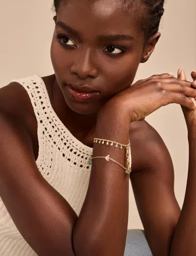 Lucky Brand Stone Bracelet Set In Gold