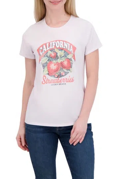 Lucky Brand Strawberries Graphic T-shirt In Purple